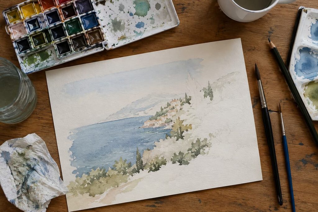 basic watercolor supplies