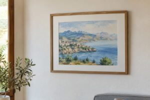 how to frame a watercolor
