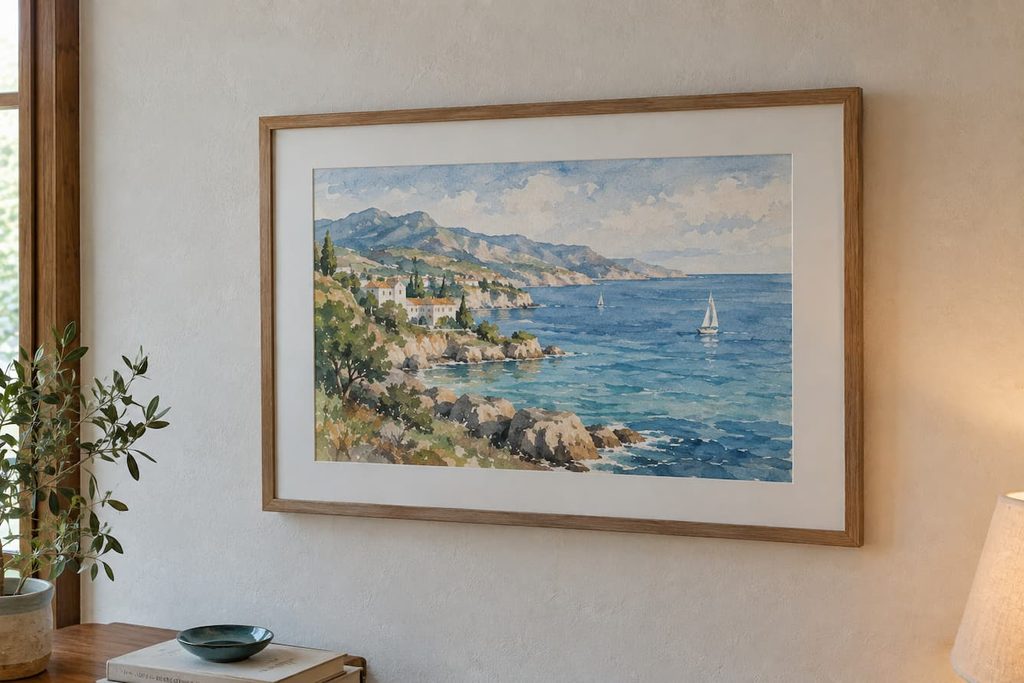 how to frame a watercolor without damaging
