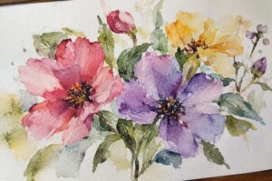 watercolor flower painting ideas