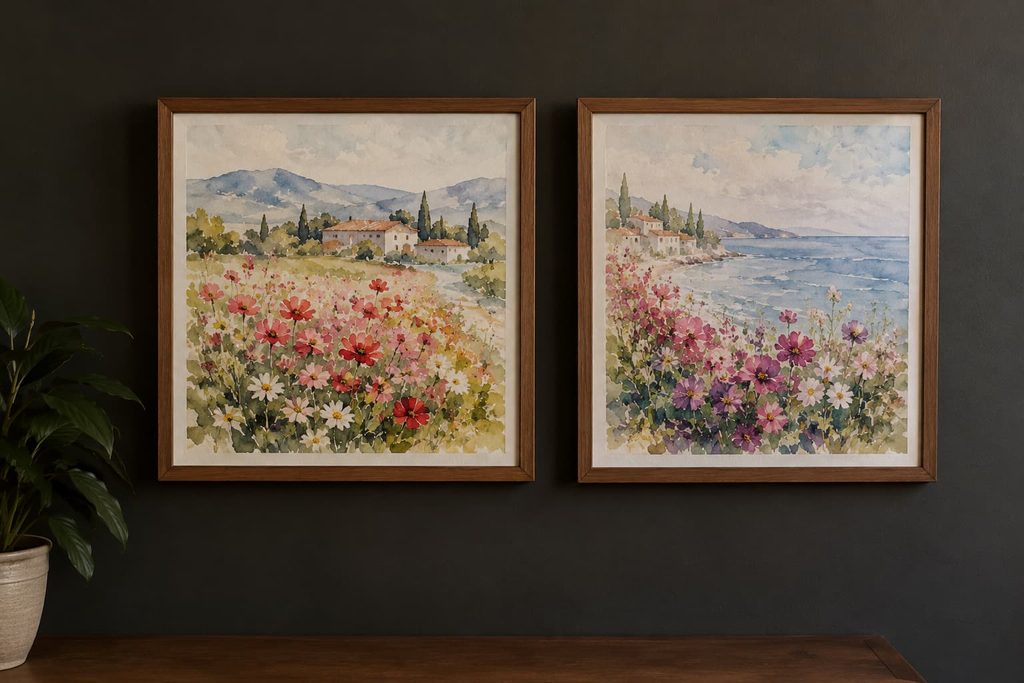 watercolor paintings of flowers